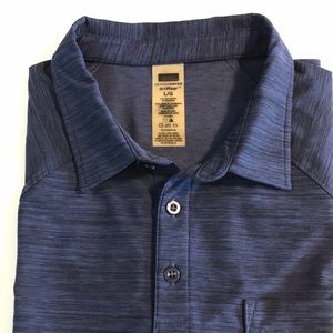 Denver Hayes short sleeve navy mens polo shirt